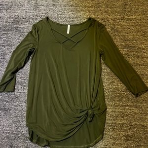 Green cross cross top small